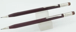 2 Dixon Rite-Rite Burgundy Faceted & Chrome 1.1mm Mechanical Pencil - 1950's - Bild 1 von 3