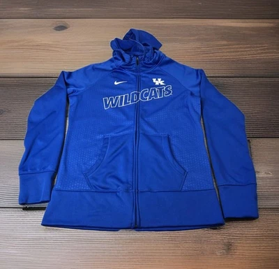 Nike UK Wildcats Hoodie Womens L Blue Therma Fit Long Sleeve Graphic Logo EUC - Image 1 of 4
