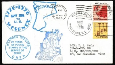 US 1976 WESPNEX SALUTES FDC - Image 1 of 3