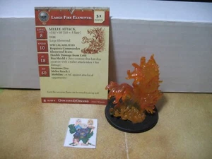 =Dungeons and Dragons DESIERTO DE DESOLACIÓN Gran Fuego Elemental 51/60 con tarjeta= - Imagen 1 de 1