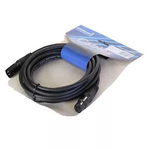 Cavo da 15 piedi 3 pin maschio a femmina XLR cavo di prolunga stereo per impianto audio PA - Foto 1 di 20