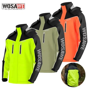 WOSAWE Herren Damen Motorrad Regenmantel atmungsaktiv für Offroad Angeln Wandern - Bild 1 von 21