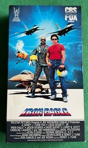 Vintage IRON EAGLE 1986 Original Release CBS FOX VHS Rare Louis Gossett Jr - Bild 1 von 2