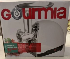 Gourmia Meat Grinder GMG525 500W White Used Once Sausage Kibbeh Stainless Plates - Picture 1 of 3