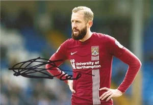 NORTHAMPTON: KEVIN VAN VEEN SIGNED 6x4 ACTION PHOTO+COA - Picture 1 of 1