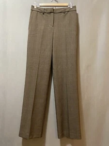 NWT Rachel Zoe Women Zip Front Hi-Rise Straight Leg Dress Pants SZ 2 Brown Plaid - Picture 1 of 11