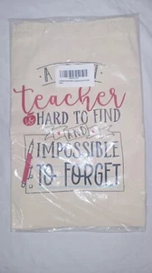 CARAKNOTS Teacher Appreciation "A Great Teacher is Hard to Find" Canvas Tote Bag - Picture 1 of 7