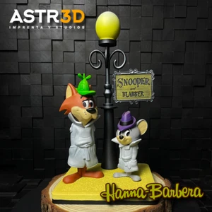 Snooper und Blabber (20cm) - Figuren Sammlung Vintage Cartoons alt Hanna - Bild 1 von 9