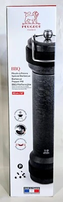 PEUGOT BARBACOA MOLINO DE PIMIENTA AUTO-LED LUZ GRAFITO MADERA 30 cm NUEVO $100 ¡GRAN REGALO! Foto 1 de 4