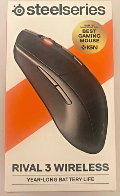 SteelSeries Rival 3 Wireless Gaming Mouse - NEW & SEALED - Image 1 of 3