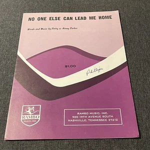 No One Else Can Lead Me Home Patty Kenny Parker Gospel Sheet Music Shaped Notes - Picture 1 of 3