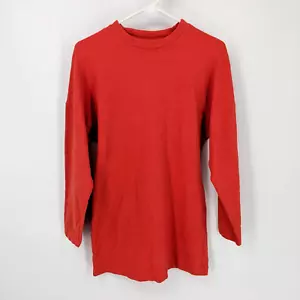 Free People FB Beach Crew Neck Long Sleeve Sweater Dress Red Women's Size XS - Picture 1 of 6