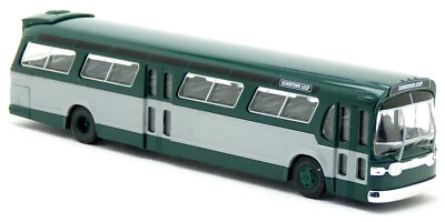 Busch 44500 - GMC Transit Fishbowl Bus USA grün Modell - 1:87 H0 - Bild 1 von 3