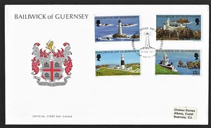 Guernsey 1976 Leuchttürme FDC Abdeckung. - Bild 1 von 1