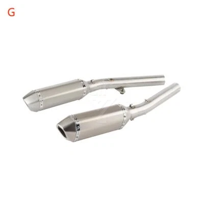 Silvery Exhaust Pipe With Muffler Link Pipe For Honda CBR1100XX 96-16 CBR1100 XX Foto 1 de 2