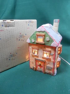 Cherished Teddies Christmas Carol Scrooge & Marley Counting House Nightlight - Picture 1 of 9