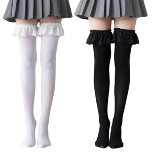 Sexy Over The Knee Stockings Japanese Cosplay Thigh High Socks - Picture 1 of 10