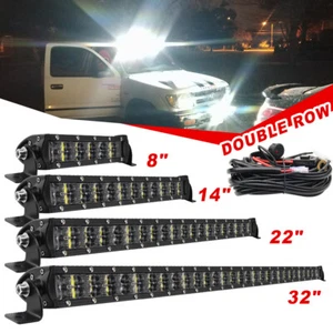 Barra de luz de trabajo LED 6D doble fila 8""-52"" combo luces antiniebla conducción todo terreno 4x4 - Imagen 1 de 18