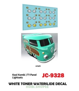 JC-9328 White Toner Waterslide Decals Kool KOMBI T1 LIGHT, Custom 1:64 Diecast - Picture 1 of 6