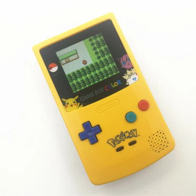 IPS V2 Retrofit Game Boy Color GBC Console With Highlight LCD - Yellow &Blue - Image 1 of 4