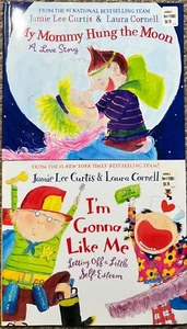 250206 Book MY MOMMY HUNG THE MOON & I'M GONNA LIKE ME HB Jamie Lee Curtis EUC - Picture 1 of 2