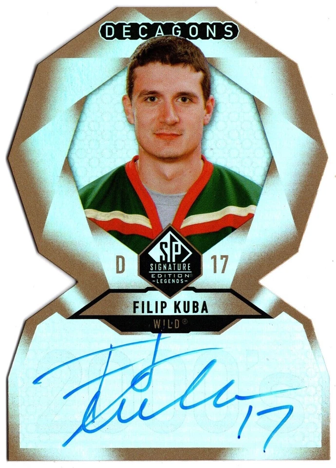 2020-21 UD SP Signature Edition Legends Decagons Gold Auto FILIP KUBA DC-89 Wild - Image 1 of 1