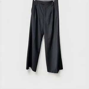 Nuevo Zara $89 Lana Cintura Alta Gris Pantalones Grandes Into the Classics 8438/776 - Imagen 1 de 9