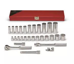 Juego de zócalos de puerta Wright Tool 340 - 29 piezas 3/8" 12 piezas hora & Deep 3/8""- 1"" EE. UU. - Imagen 1 de 3
