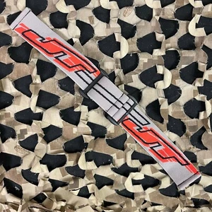 NEW JT ProFlex X/ProFlex Authentic Woven Goggle Strap - Grey/Red - Picture 1 of 4