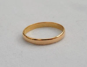 1954 LUCKY STAR 22 KT GELBGOLD D-FORM 2,5 mm EHERING RING 1,8 g GRÖSSE N 1/2 - Bild 1 von 13