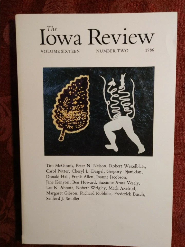 THE IOWA REVIEW Spring Summer 1986 Robert Wrigley Jane Kenyon Lee K. Abbott Foto 1 de 1