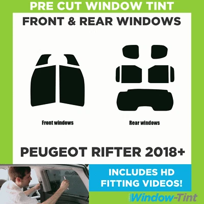 For Peugeot Rifter 2018+ Full Pre Cut Window Tint Kit Front & Rear Tinting Film - Image 1 of 4