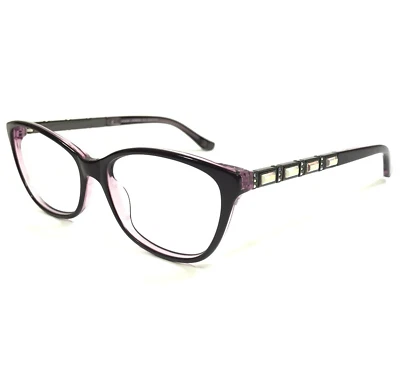 Monturas de gafas Judith Leiber Universo Amatista Cristales púrpuras 54-16-140 Foto 1 de 4
