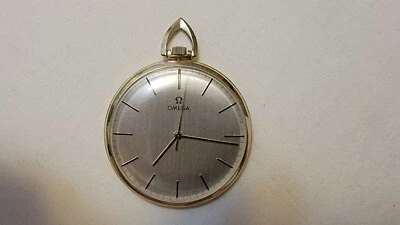 Rare Vintage Omega P6325 Open Face 10k Gold Filled Manual Wind Men's Pocket Watc - Image 1 of 4