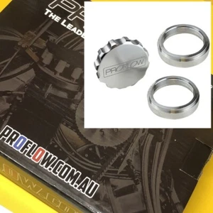 1.0" Aluminium male screw cap + Steel weld on base Polished billet PFE460-16 - Picture 1 of 2