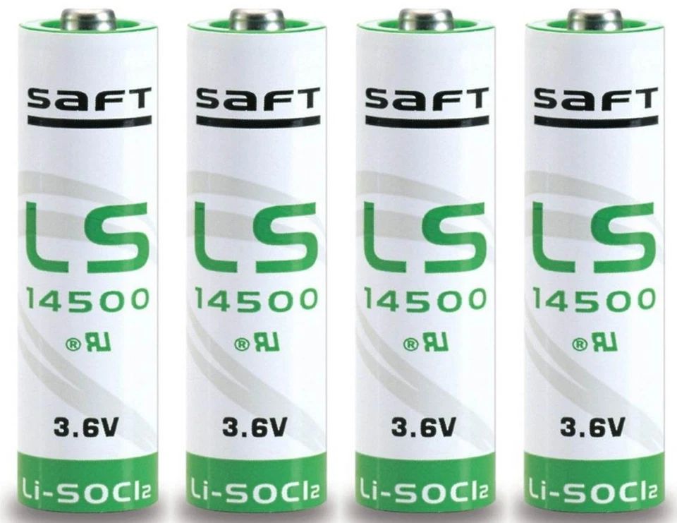 4 Pcs Brand New Genuine Saft LS14500 Battery AA 3.6 Volt Lithium Batteries - Image 1 of 1