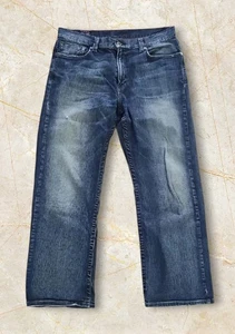 Salopette jeans effetto invecchiato marca Lucky Gene Montesano uomo 34x29 stile 7M10330 - Foto 1 di 15