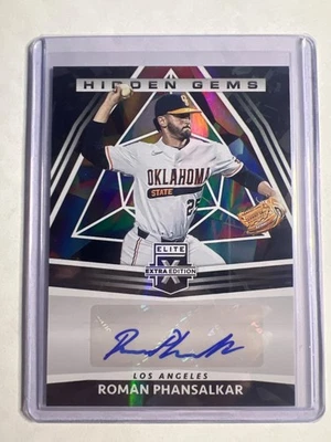 2022 Elite Extra Edition Roman Phansalkar Hidden Gems Black Auto #HG-RP - Image 1 of 2