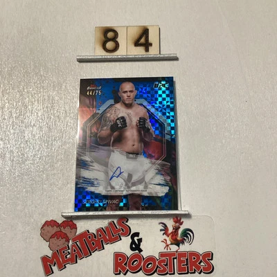 2024 Topps Finest UFC Blue Checkerboard /75 Serghei Spivac #FA-SIS Autograph - Image 1 of 3