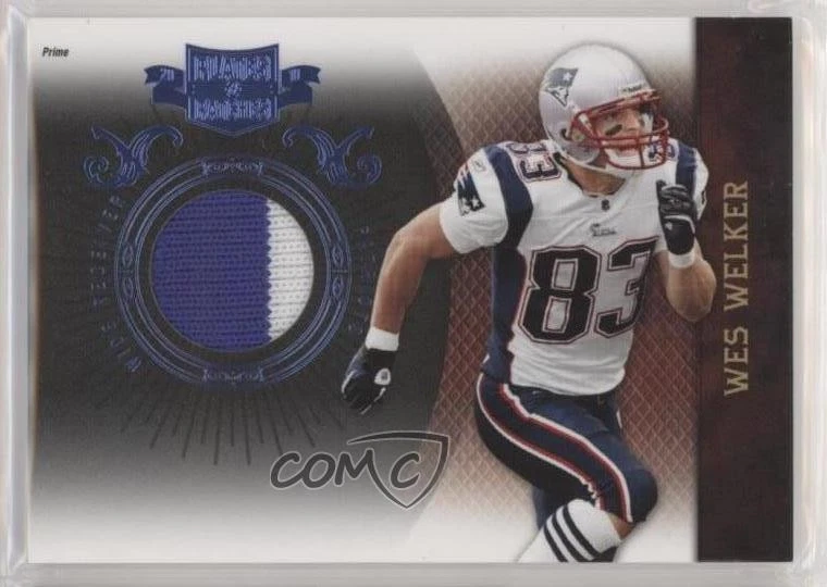 2010 Panini Plates & Patches Infinity Jerseys Prime /50 Wes Welker #59 - Image 1 of 2