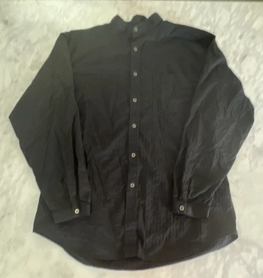 Camisa Scully Western Para Hombres Grande Rayas Cuello Banda Vaquero Rodeo Western Rancher Foto 1 de 4