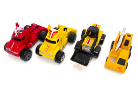 Vintage 1980s Galoob Micro Machines Vehicle Lot of 4 Road Champs Semi Truck