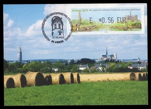FRANCE 2013 Carte Maximum Card ATM LISA - Amiens 86 Congrès FFAP - Imagen 1 de 1