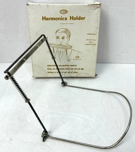 Vintage Elton Hands Free Mundharmonika Halter in Box New Old Stock - Bild 1 von 6