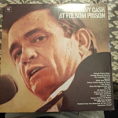 JOHNNY CASH "JOHNNY CASH AT FOLSOM PRISON" REISSUE EUROPE VINYL LP 2007 MINT - Image 1 of 2