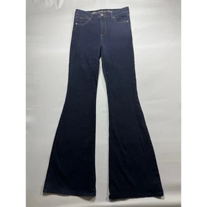 Pantalones de mezclilla para mujer Abercrombie & Fitch de tiro alto acampanados azules - talla 6R (29x34,5) - Imagen 1 de 4