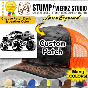 Custom Trucker Hat Baseball Cap Richardson Monster Truck Off Road Mud Racing - Picture 1 of 24