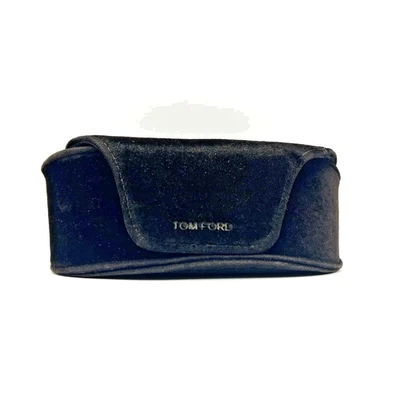 Tom Ford Marrón Oscuro Terciopelo Gafas de Sol Estuche para Ojos con Cierre Magnético Foto 1 de 4