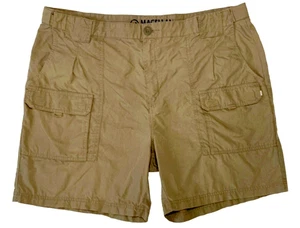 Magellan Shorts Herren 42 khaki hellbraun Cargotaschen vorne flach Baumwoll-Nylon-Mischung - Bild 1 von 15