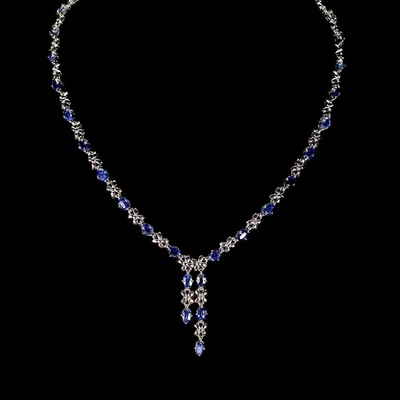 Collar de plata de ley 925 ovalado de cianita 6x4 mm joyas de piedras preciosas naturales 18,5 pulgadas Foto 1 de 4